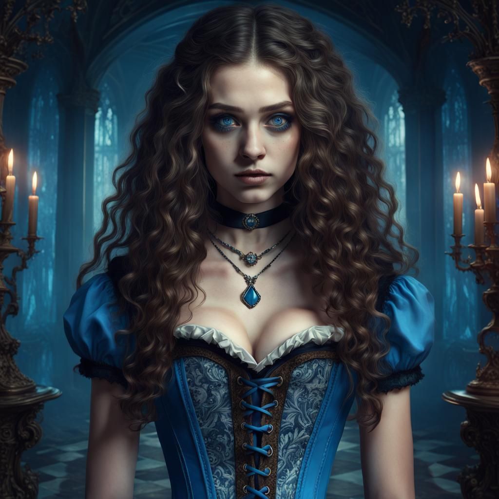 Alice in Gothic Wonderland: Detailed Digital Matte Painting