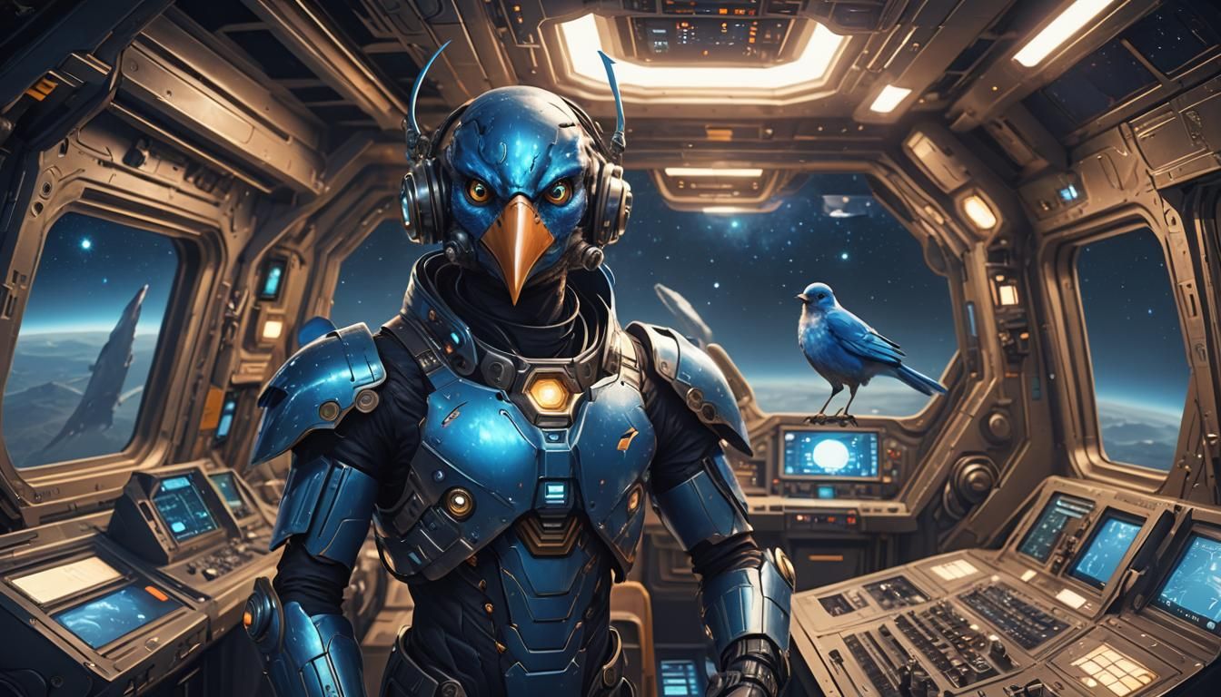 Blue Avian commander