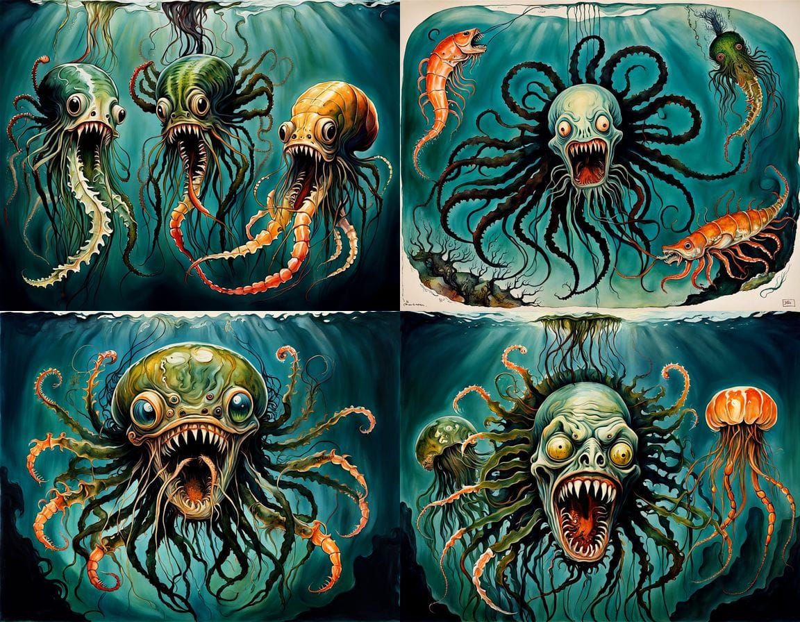 Surreal Indian Horror Scene with Dali-Inspired Surrealism