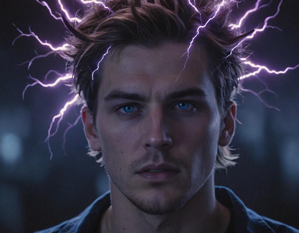 Electrifying Mindscape: Young Man with Supernatural Powers