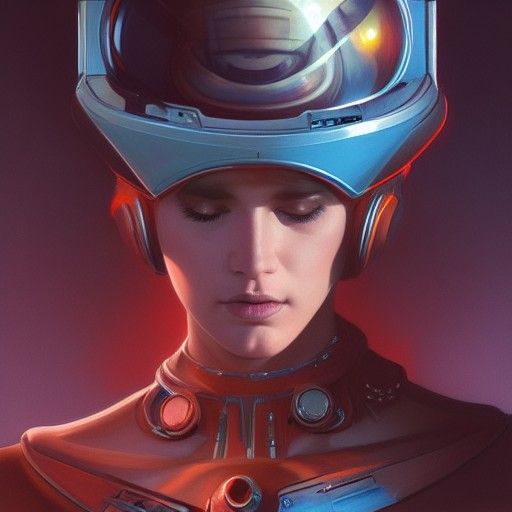 Megarobot Pilot Crash in Alien World