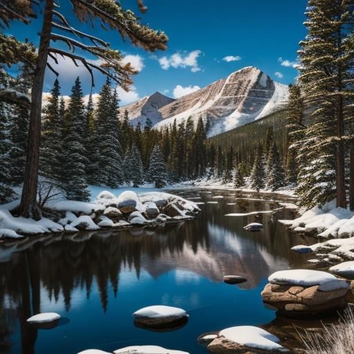 Rocky Mountain National Park AI Image