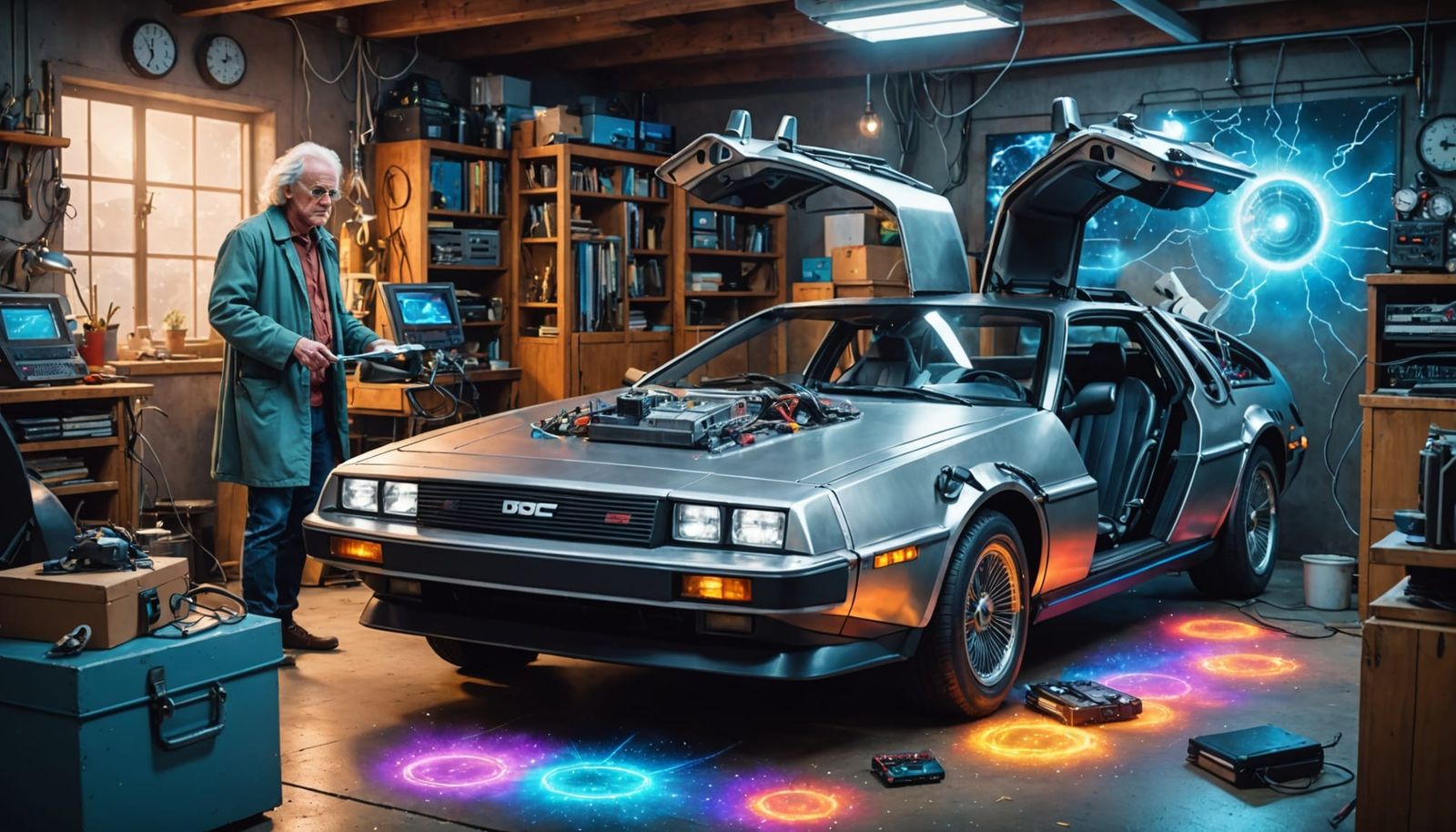 Time Traveling Inventor Works on Cosmic Time Machine