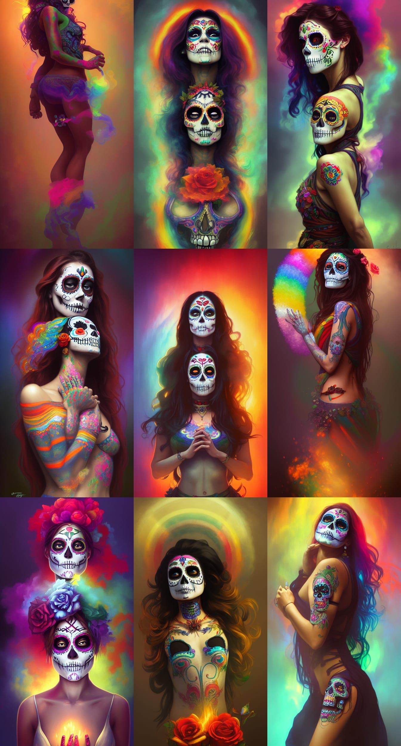 Radiant La Catrina: A Day of the Dead Portrait