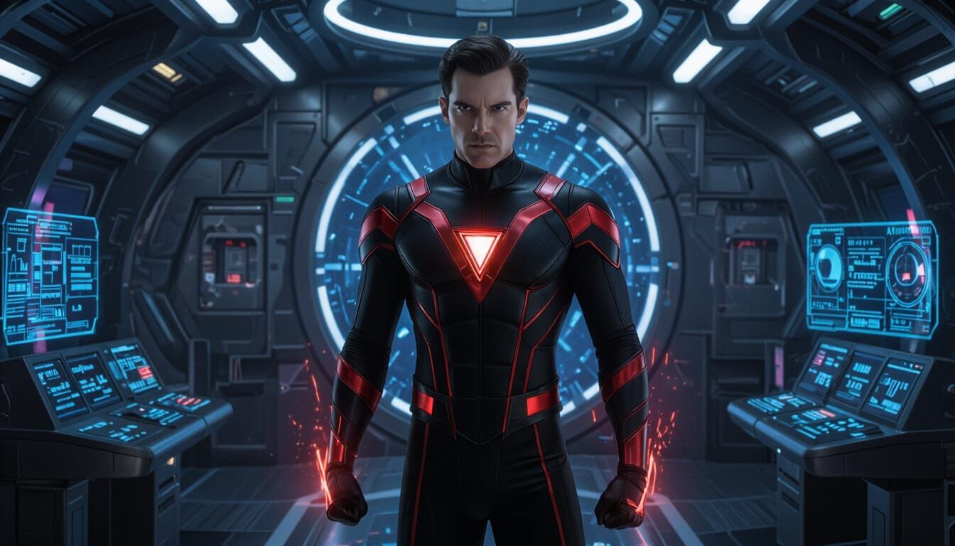 Vulcan in Shi'ar Spaceship: Photorealistic Cinematic Film St...