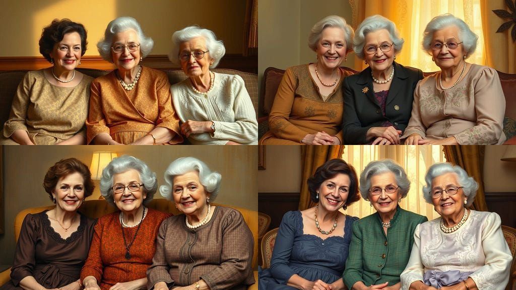 Generational Bond in Familial Portrait