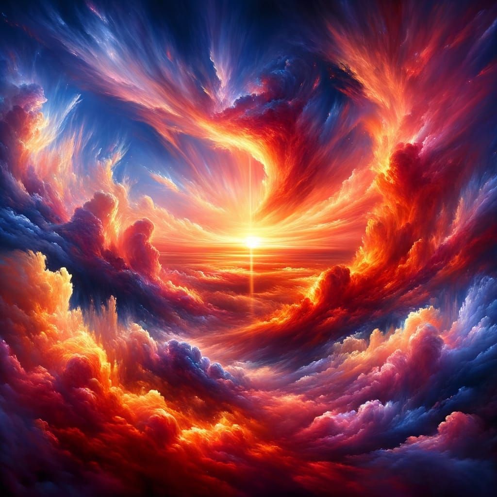 Epic Sunset in Ultra-Realistic Style