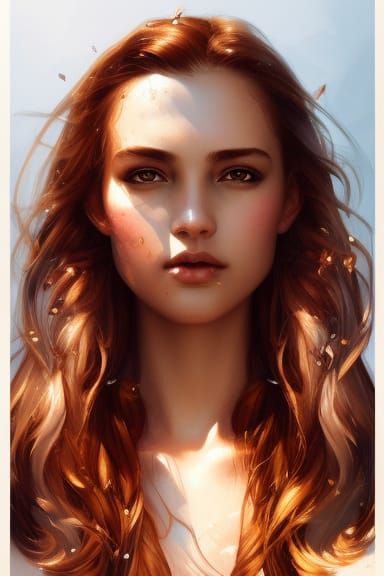 Beautiful Woman with Silver Crown: Hyperdetailed Portrait