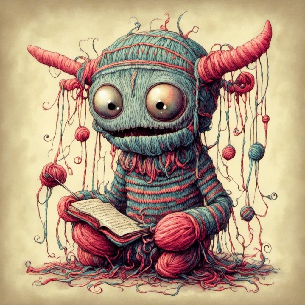 Yarn Monster Knitting: Pop Surrealism in Action