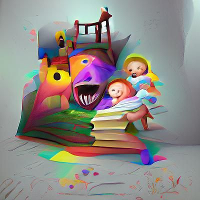 Nightmare Fuel: A 3D Child's Drawing in Hyperrealism
