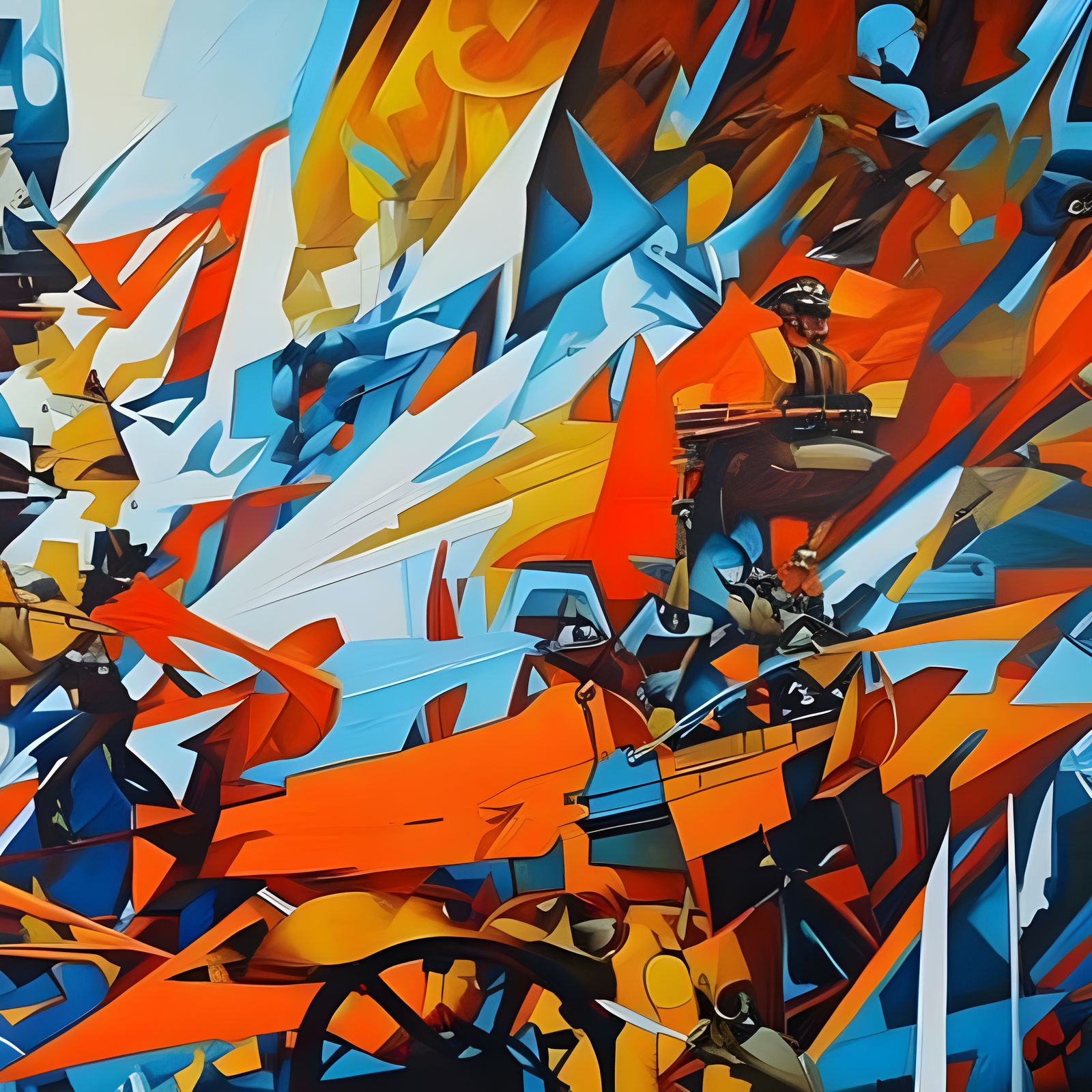 Hyperreal Painting: Chaos Reigns Supreme