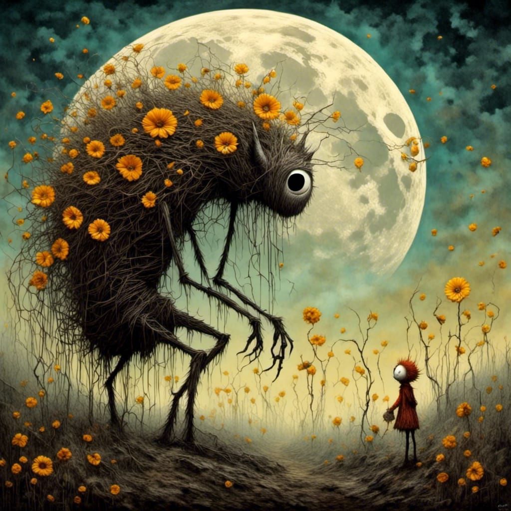 The moon is a friend for the lonesome to talk to