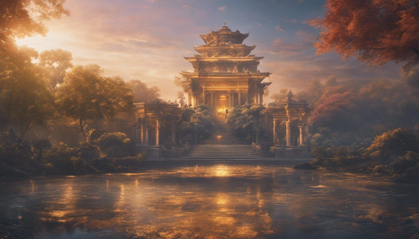 Utopian Palace Concept Art in 8K Resolution