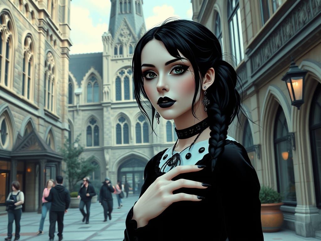 Wednesday goes to collage 1