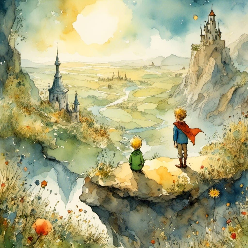 Le petit prince et le géographe