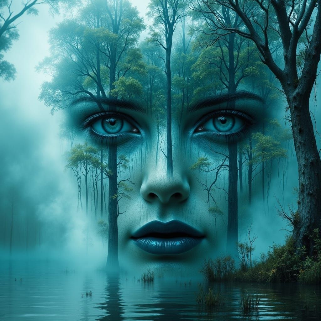 Surreal Landscape Portraits in a Dreamlike Hyperreal Aesthet...