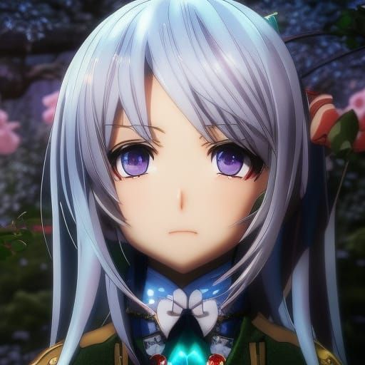 Anime Portrait of a Cute Girl