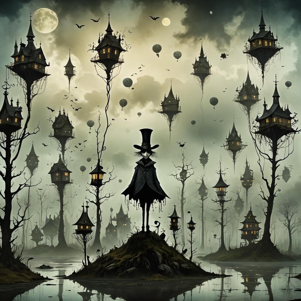 Endless Sky Inspired by Burton and Jansson