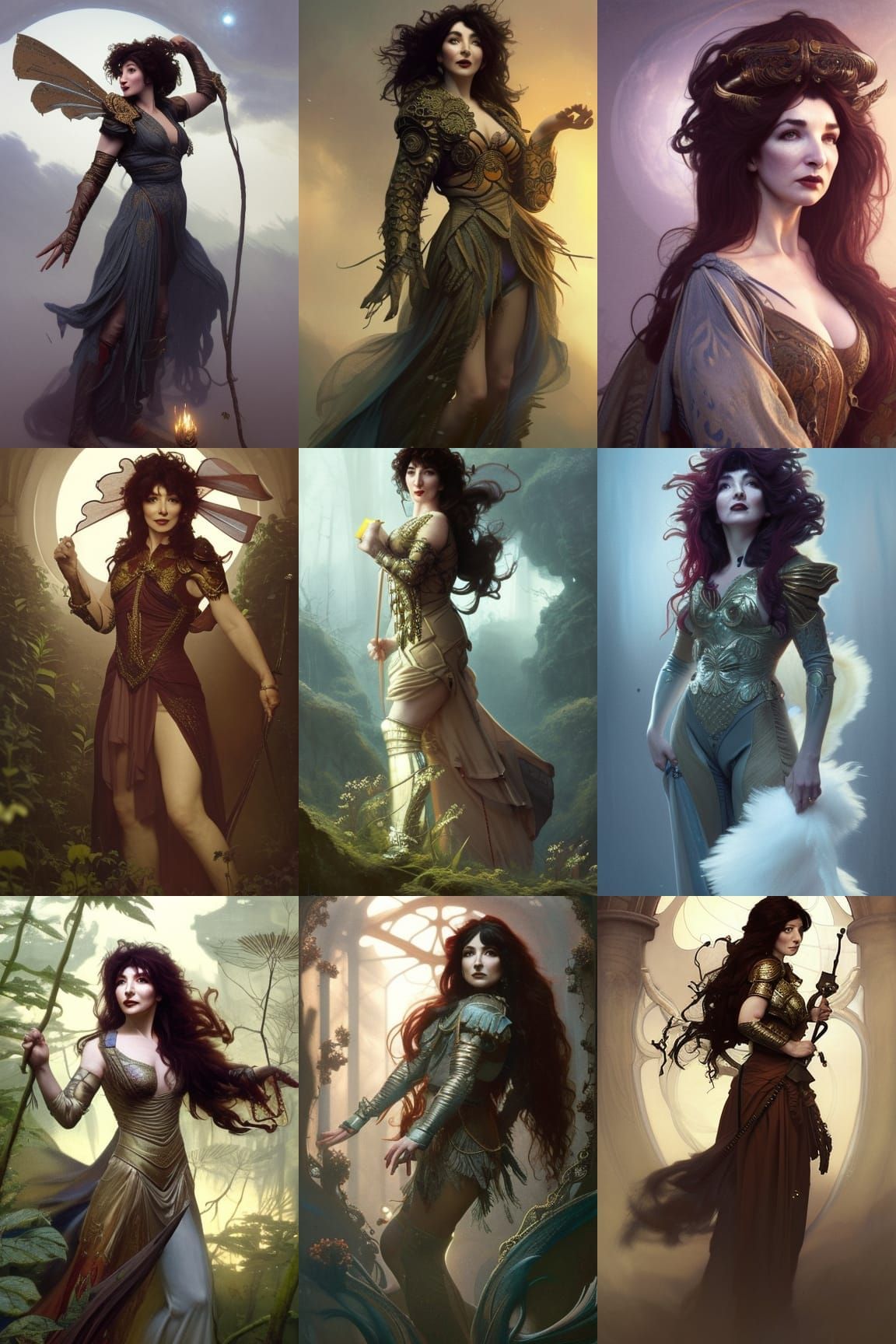 Kate Bush as Glamour Bard and Fighter