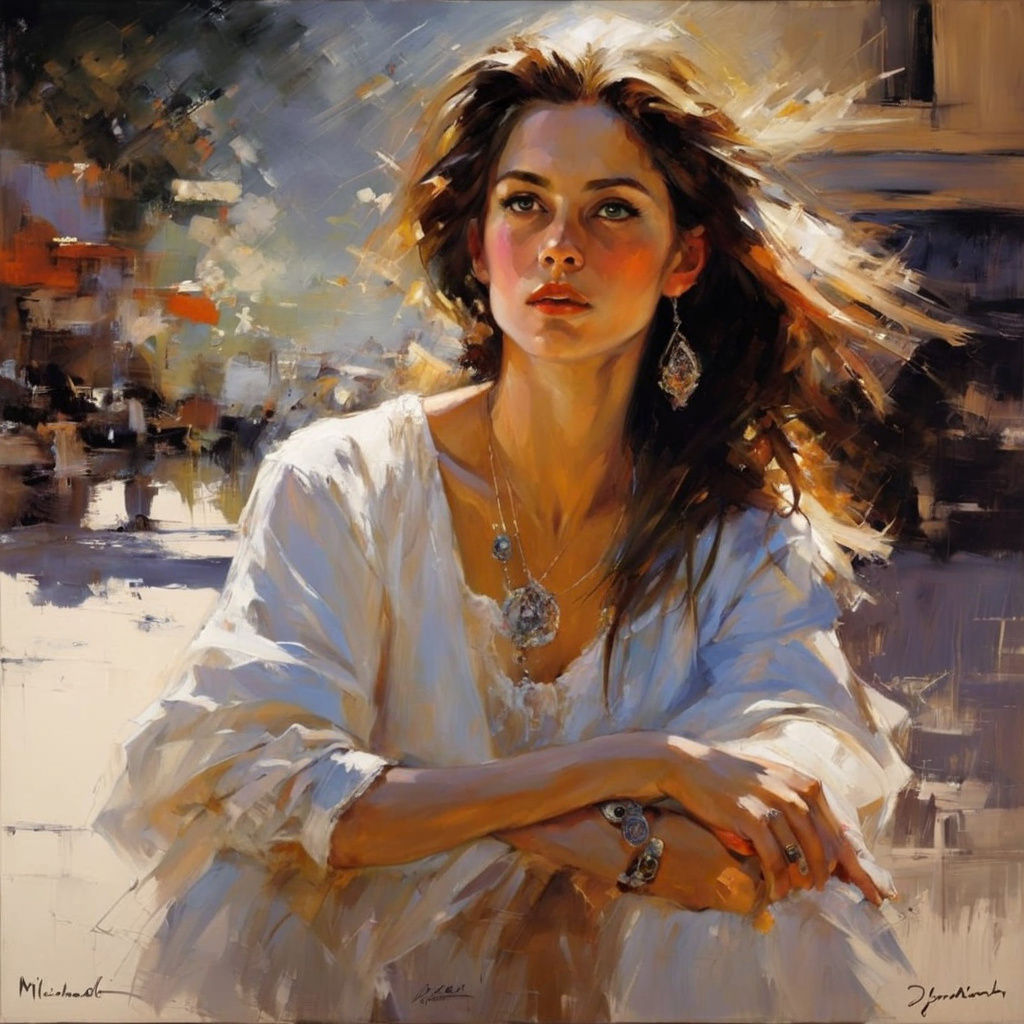 Earth Personified: A Fantasy Portrait in Impasto Style