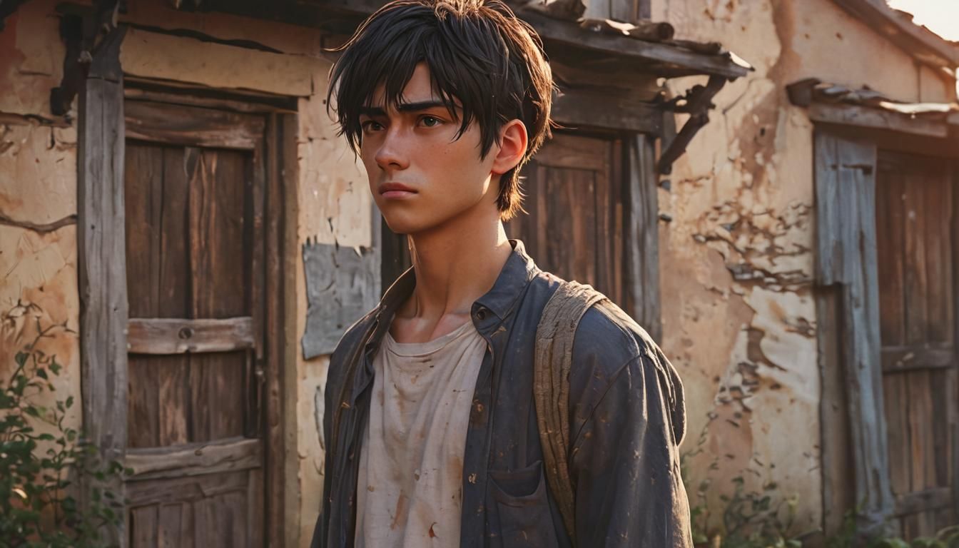 Worried Youth Outside Home: Anime Key Visual