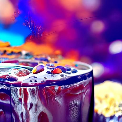 Refreshing Cool Drink in Detailed Digital Painting