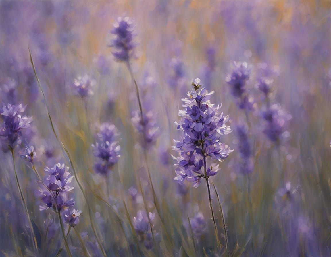 Dreamy Pastel Wildflower in Close-Up