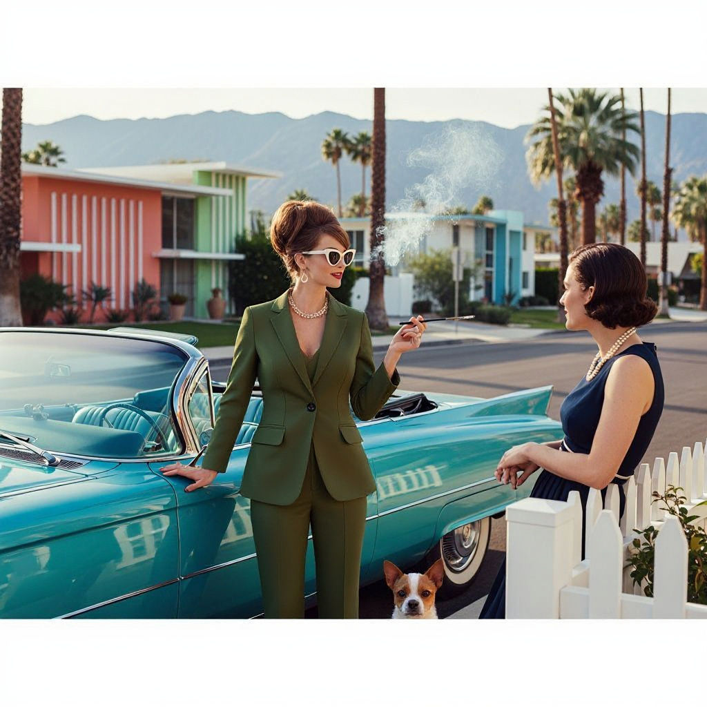 Palm Springs Gossip: Mid-Century Glamour in Golden Light