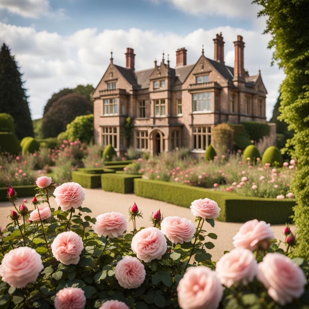 Victorian Manor with Rose Garden: Professional Photography