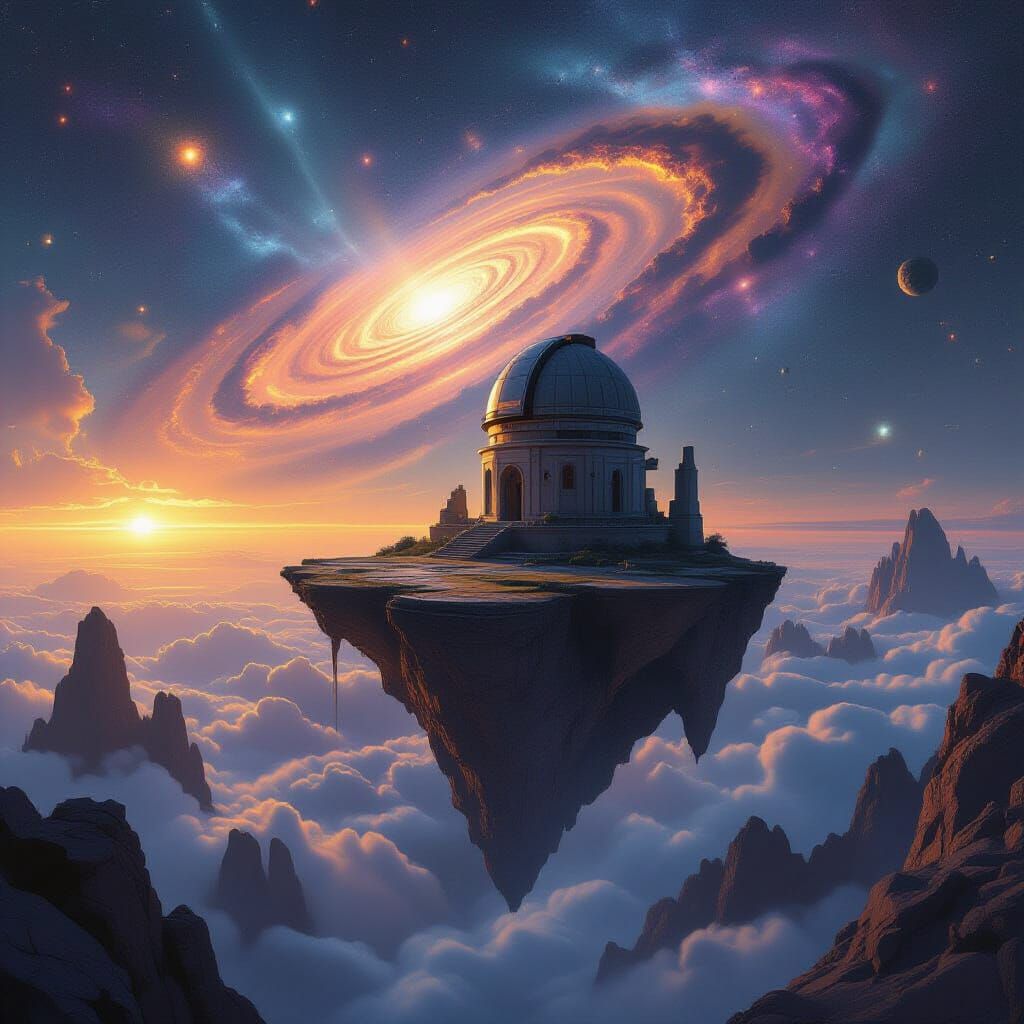 Abandoned Cosmic Observatory on Floating Island