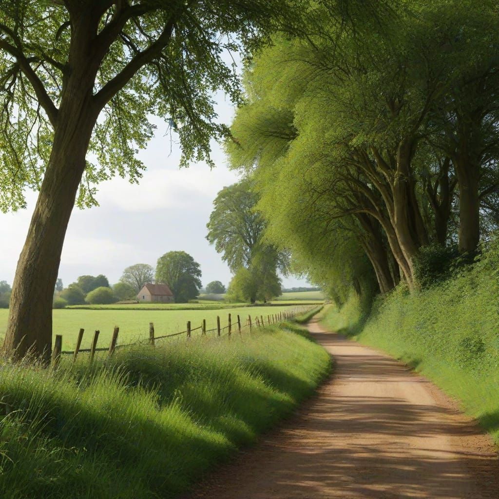 English Countryside in Idyllic Harmony
