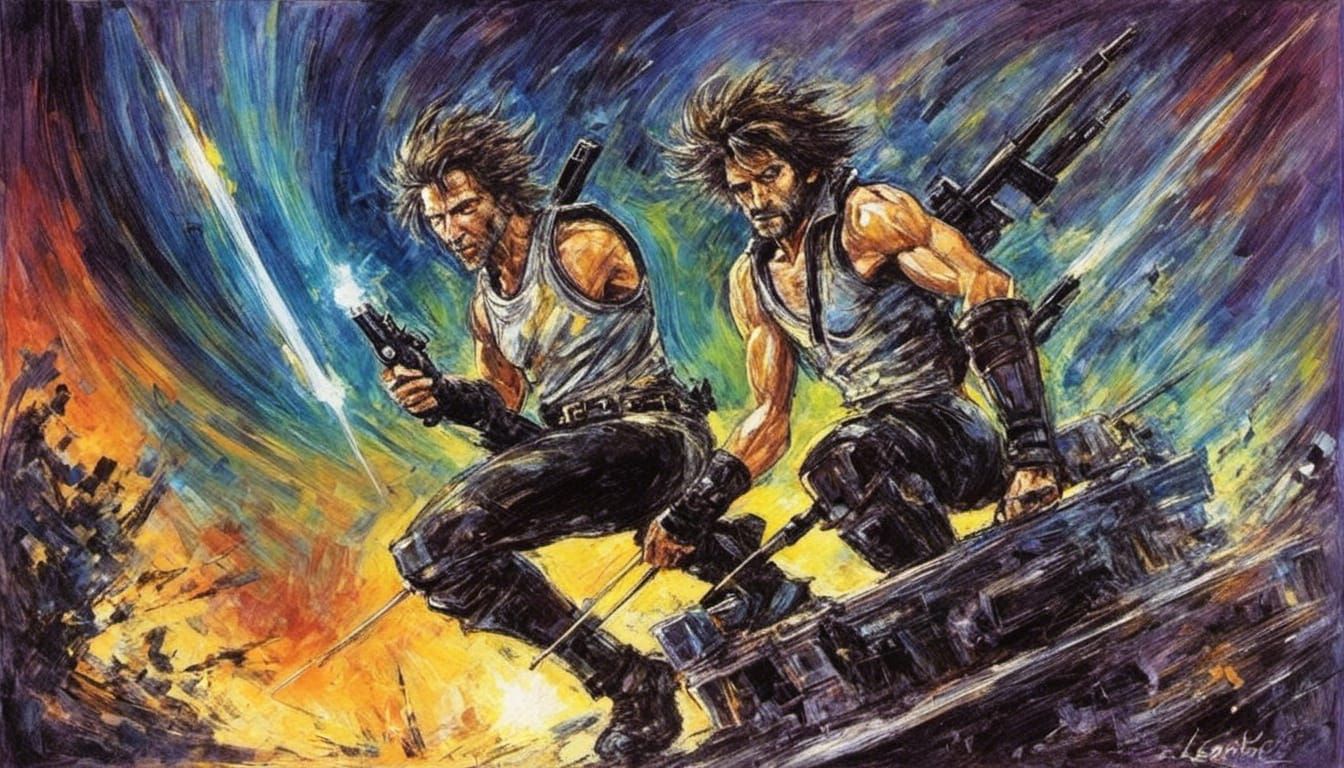 Neo-Primitivism Retro Sci-Fi Mercenary Action