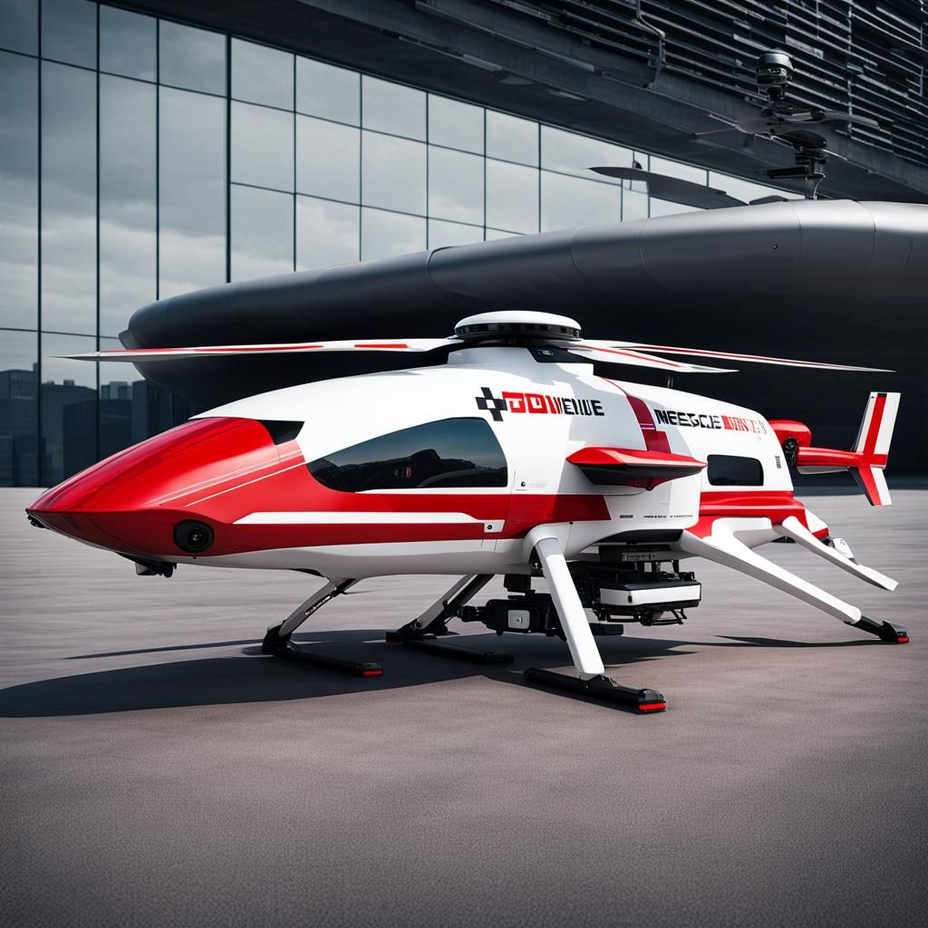 Cyberpunk: UAV MedEvac Drone v6