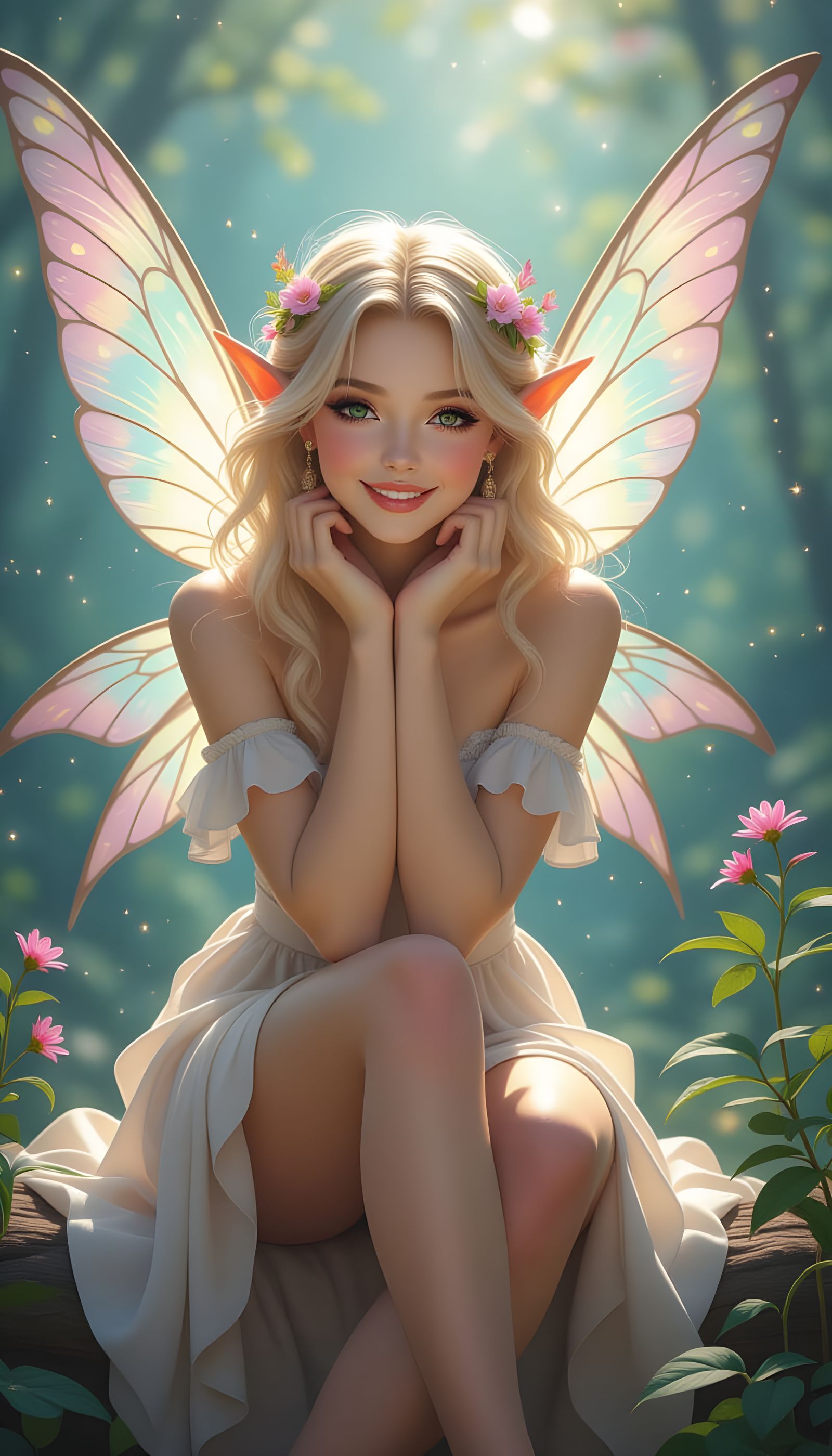 Ethereal Fairies Posing with Playful Manipulations