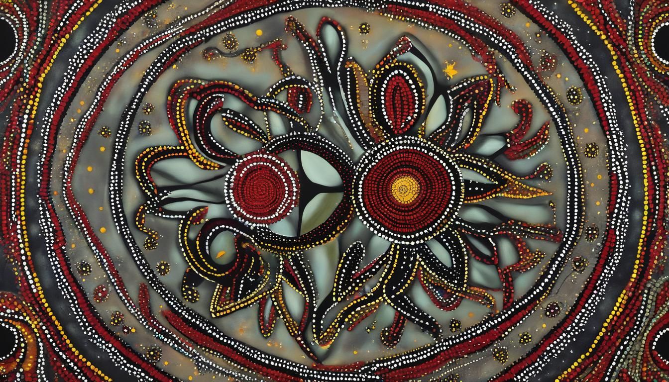 Aboriginal Star Circle Art