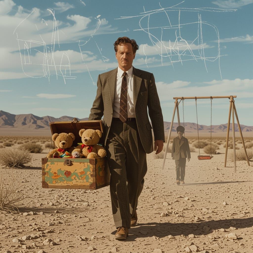 Nostalgic Businessman Carries Childhood Memories