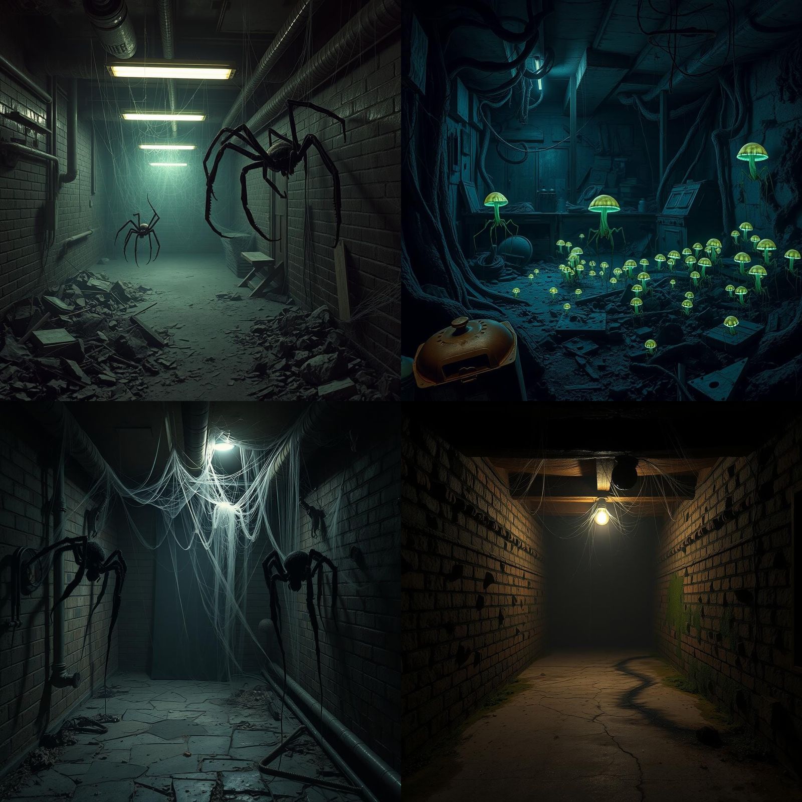 Creepy Spider-Infested Basement Terrain