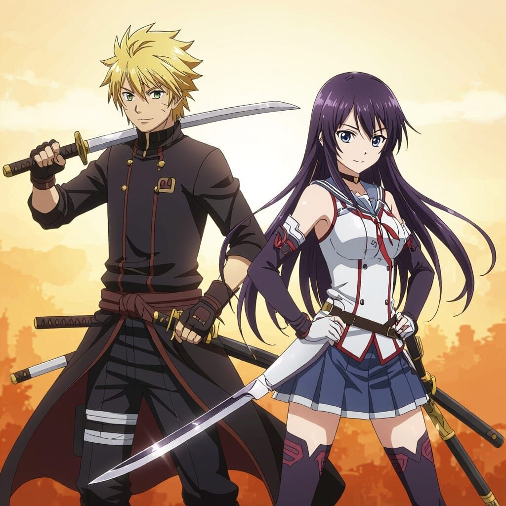 Anime Characters Wielding Epic Weapons