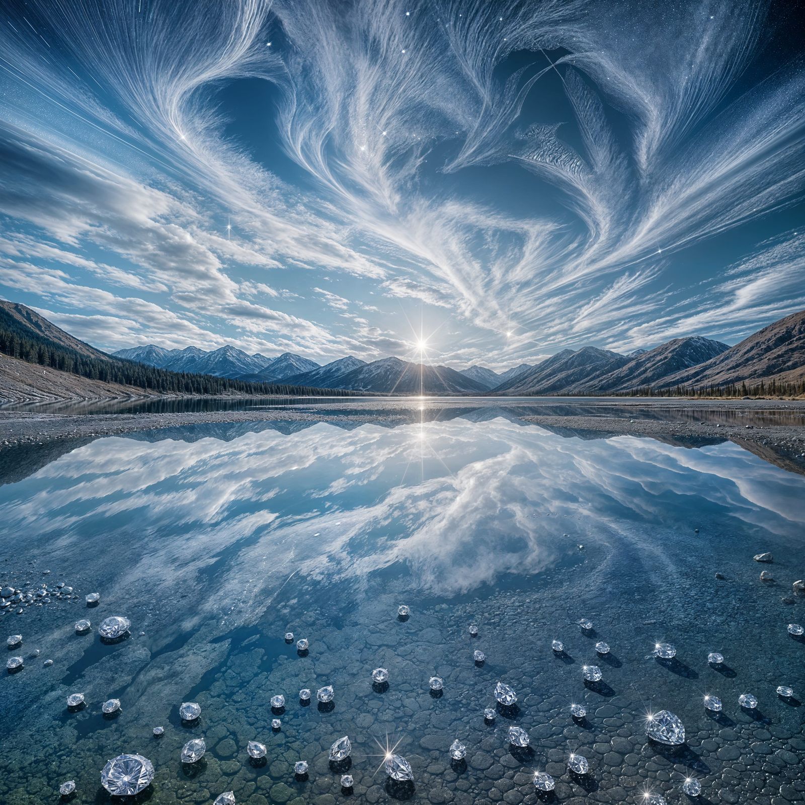 Cosmic Lake in a Parallel Universe