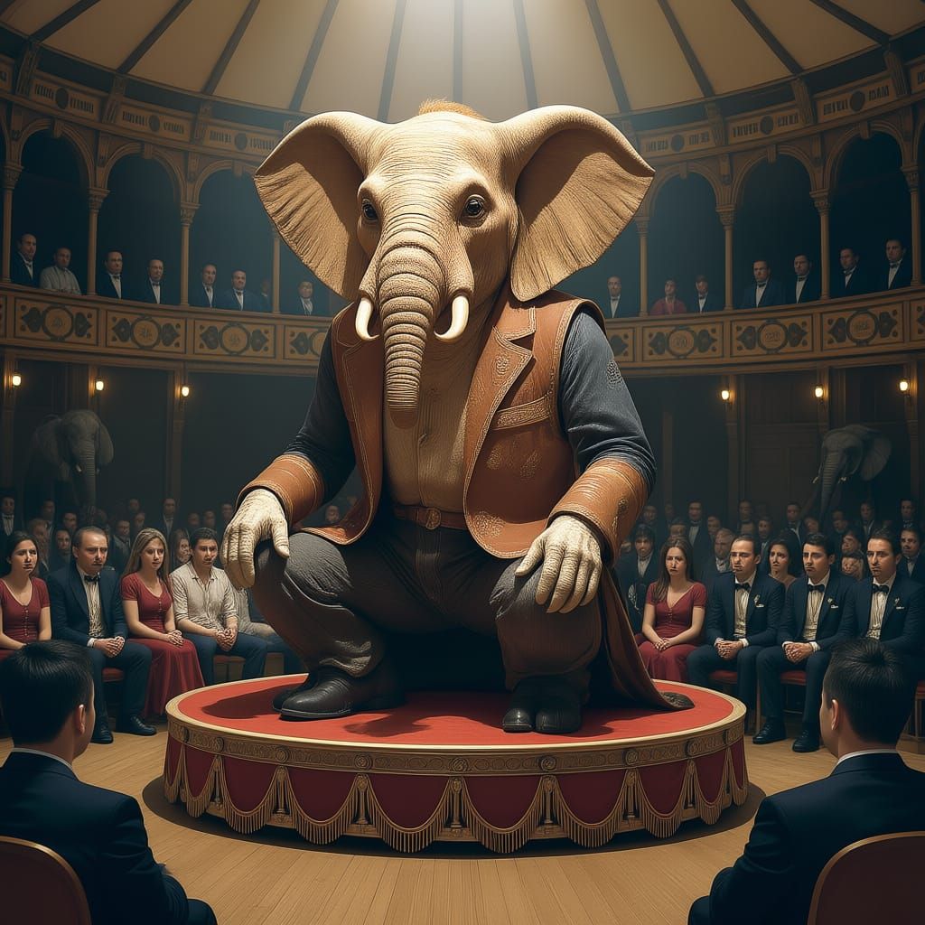 19th Century Elephant Show Spectacle