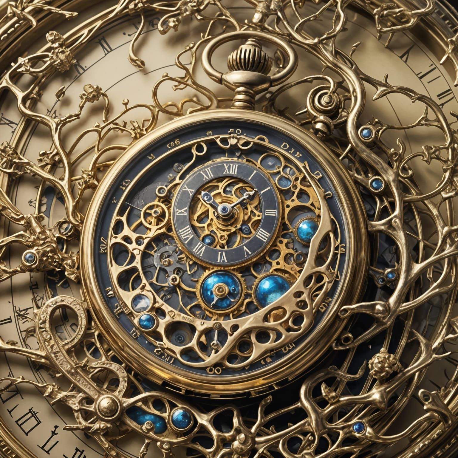 Alien World Inside a Pocket Watch