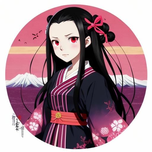 Nezuko Anime Key Visual Art