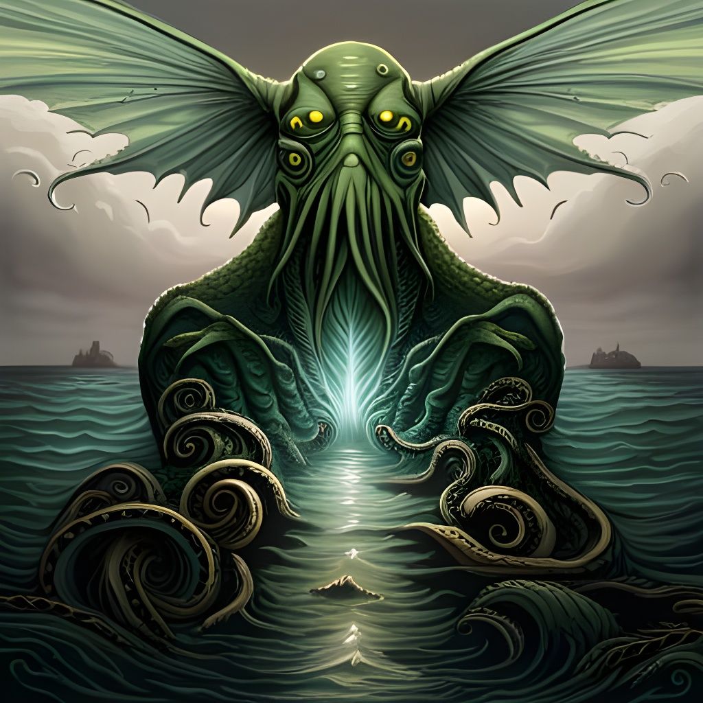 Cthulhu Rises: Hyperrealistic Artstation Concept