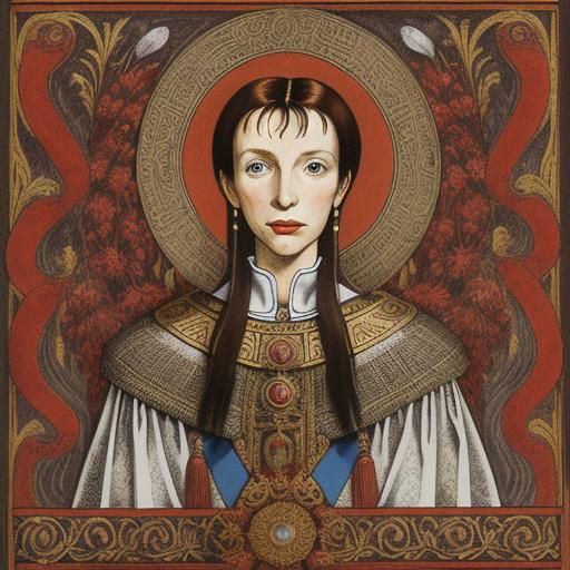 Abstract Portrait: Jane Birkin as Boudicca