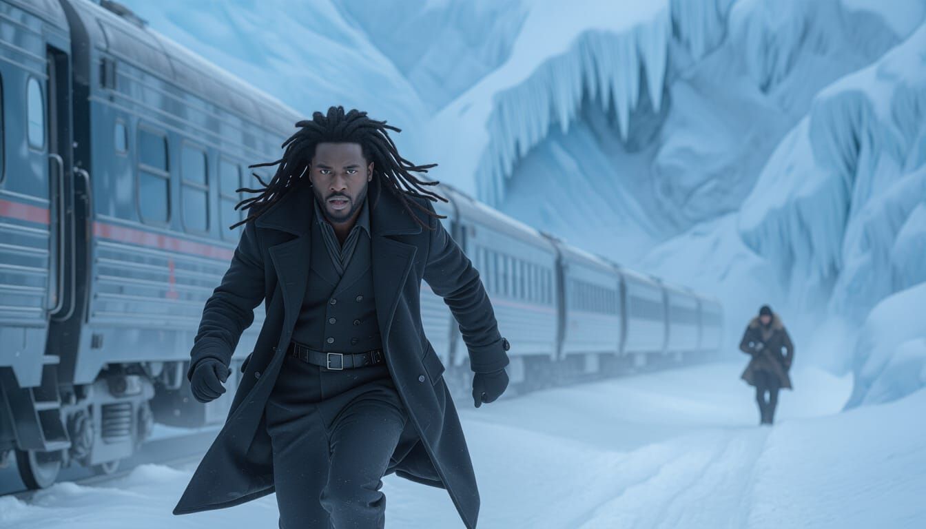 Detective Andre Layton Chases Suspect on Futuristic Snowpier...