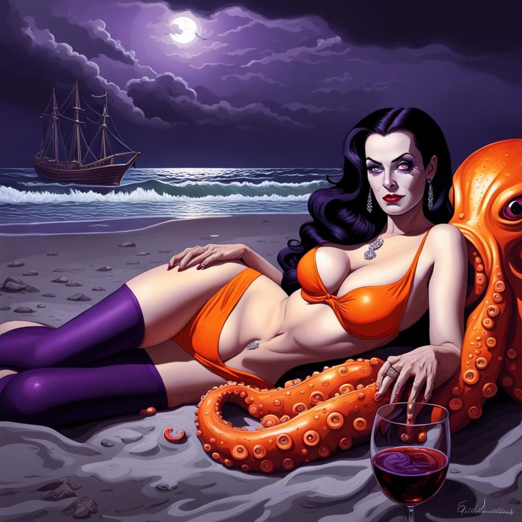 Lilly Munster terrifyingly beautiful