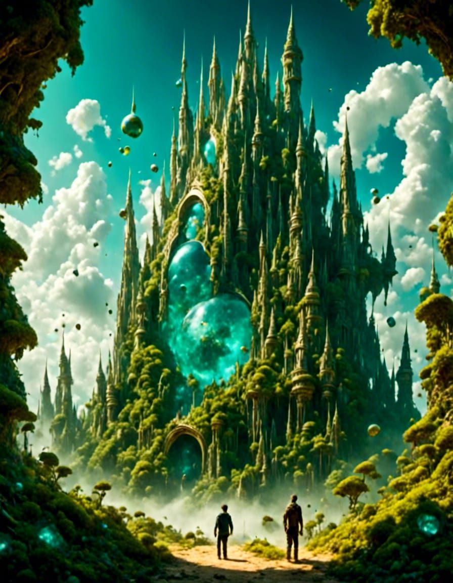 Detailed Render of a Surreal Scene