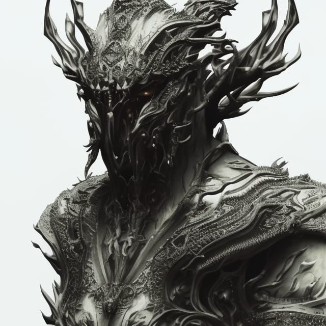 Daedric Skeleton King Portrait on Skull Mountain