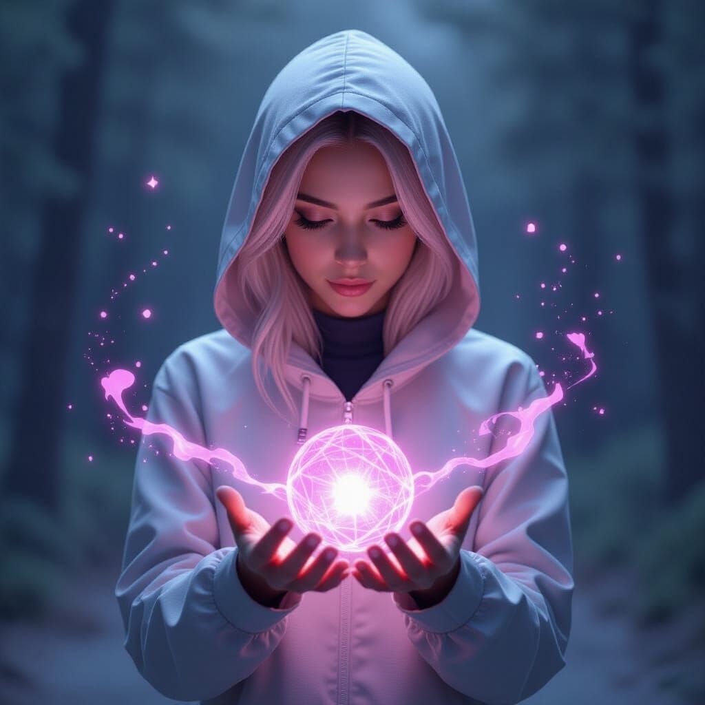 Neon Cityscape at Night in Digital Art Style