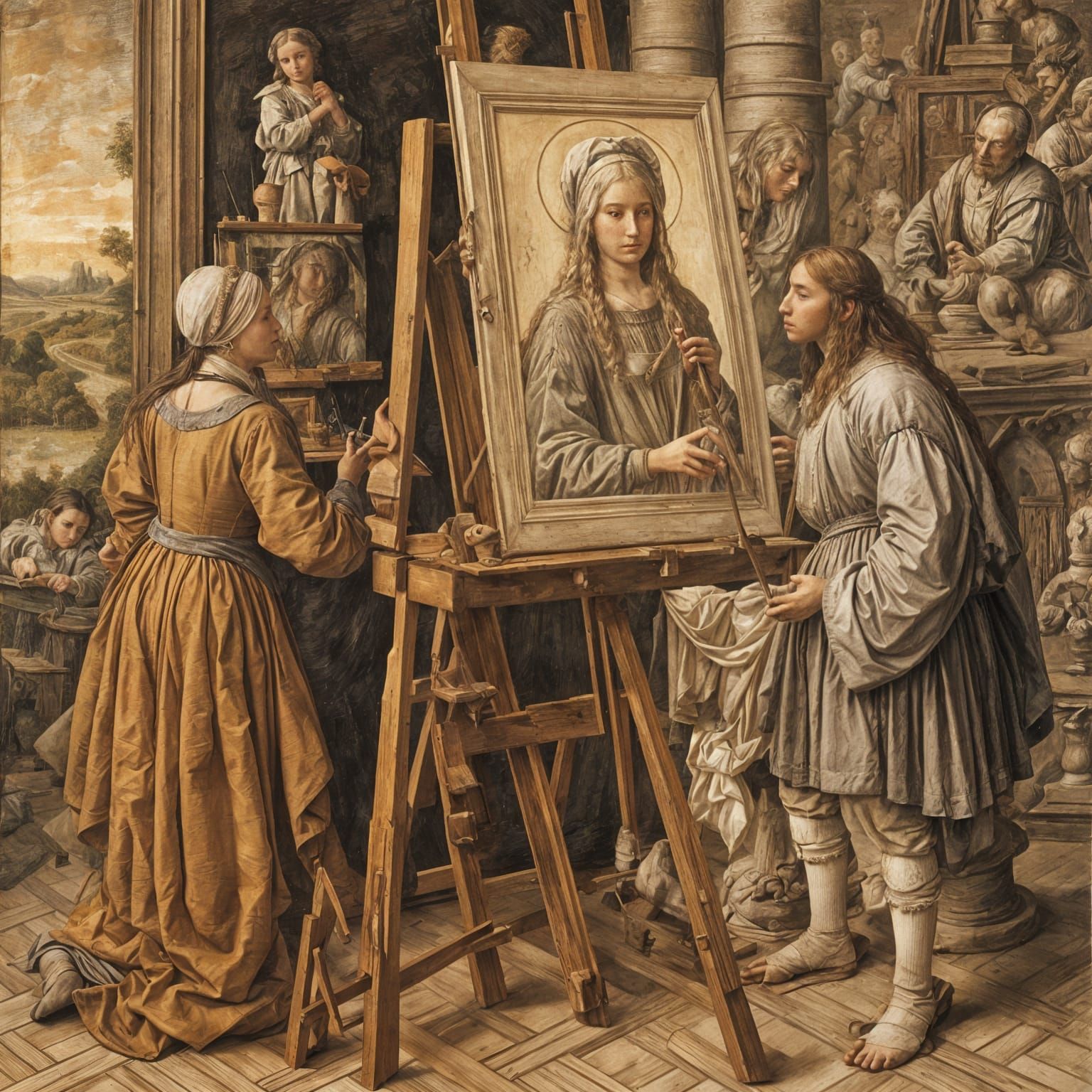 Renaissance Master Leonardo Paints The Lady of the Ermine